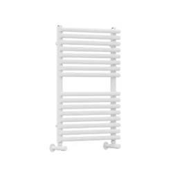 Toasty Halo Matt White Bar on Bar Heated Towel Rail