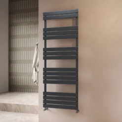 Toasty Hush Anthracite Flat Panel Heated Towel Rail