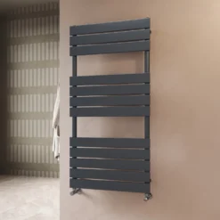 Toasty Hush Anthracite Flat Panel Heated Towel Rail