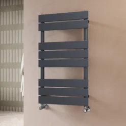 Toasty Hush Anthracite Flat Panel Heated Towel Rail