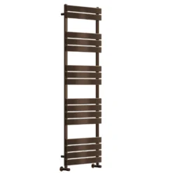 Toasty Hush Brushed Bronze Flat Panel Heated Towel Rail