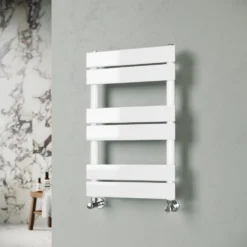 Toasty Hush White Flat Panel Heated Towel Rail