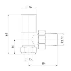 Toasty Matt Black Round Manual Valve