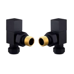 Toasty Matt Black Square Manual Valve
