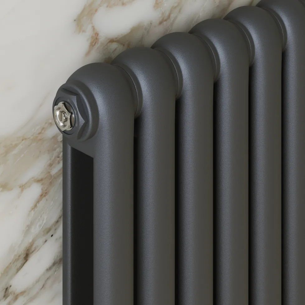 Toasty Mellow Anthracite Horizontal 2 Column Radiator