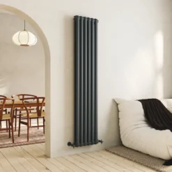 Toasty Mellow Anthracite Vertical 2 Column Radiator