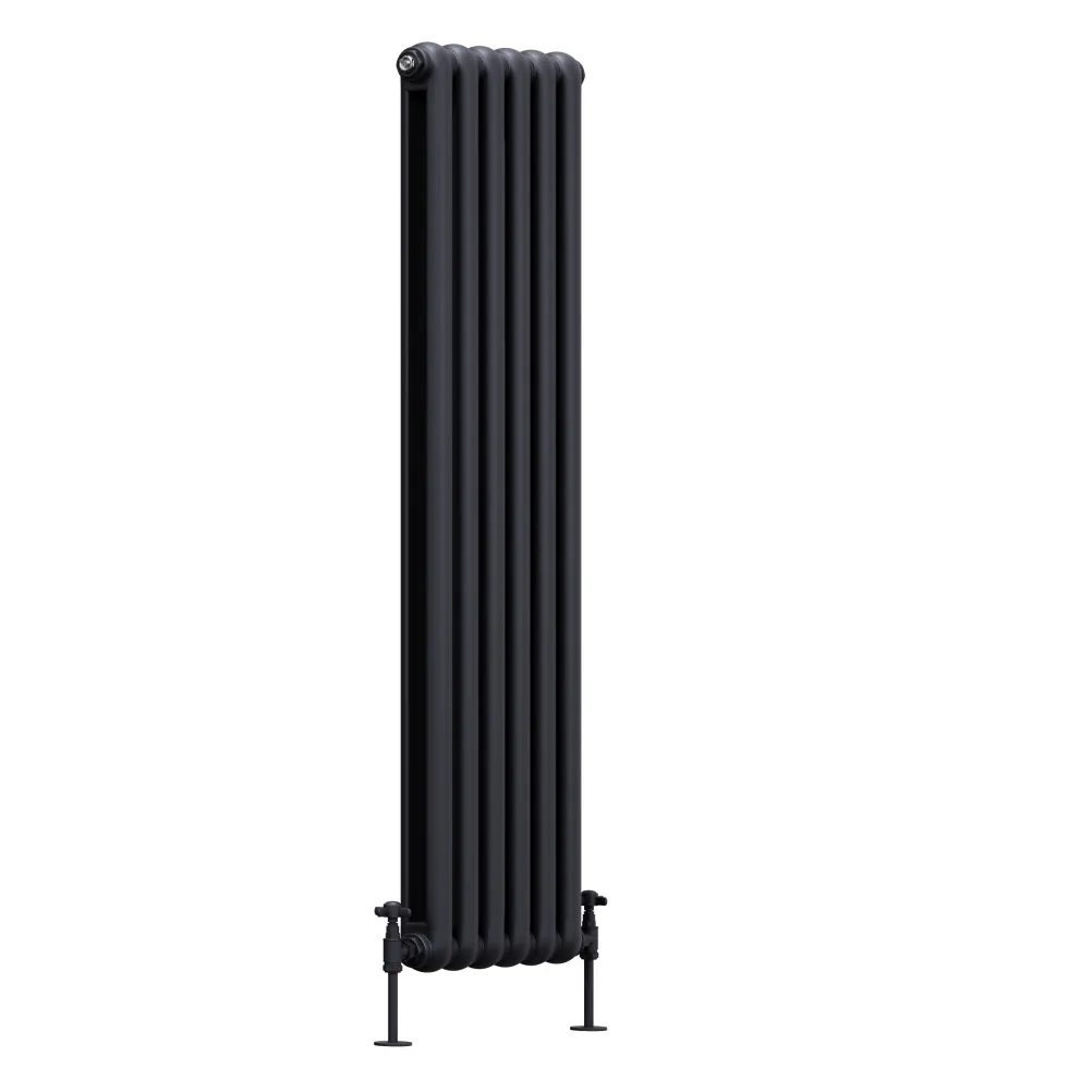 Toasty Mellow Anthracite Vertical 2 Column Radiator