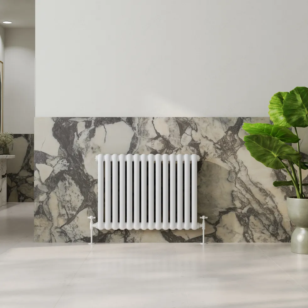 Toasty Mellow White Horizontal 2 Column Radiator