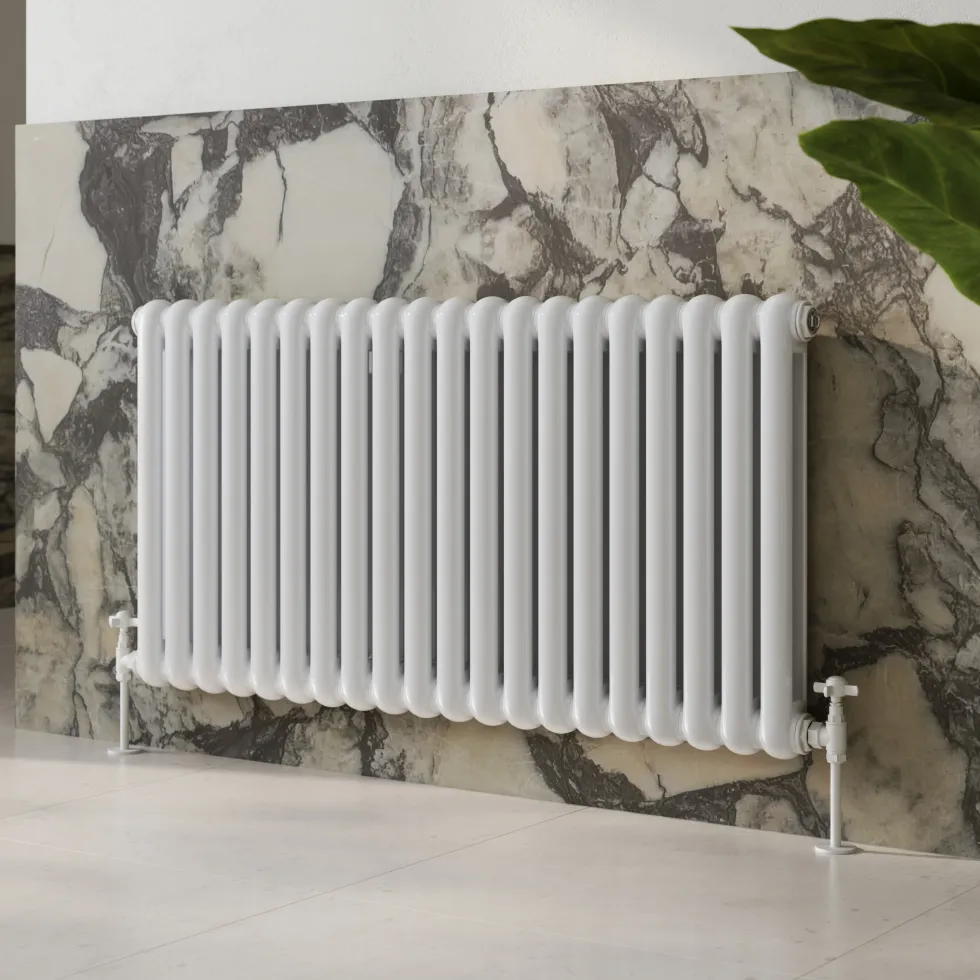 Toasty Mellow White Horizontal 2 Column Radiator