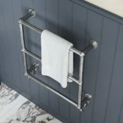 Toasty Merrin Chrome Wall Hung Traditional Heated Towel Rail - 660 x 660mm
