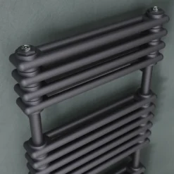 Toasty Montford Anthracite Traditional Column Electric Heated Towel Rail with Heating Element