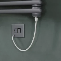 Toasty Montford Anthracite Traditional Column Electric Heated Towel Rail with Heating Element