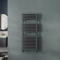 Toasty Montford Anthracite Traditional Column Heated Towel Rail