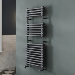 Toasty Montford Anthracite Traditional Column Heated Towel Rail