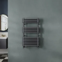 Toasty Montford Anthracite Traditional Column Heated Towel Rail