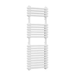Toasty Montford White Traditional Column Heated Towel Rail