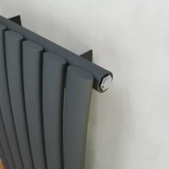 Toasty Plume Anthracite Vertical Wave Radiator - 1800 x 415mm