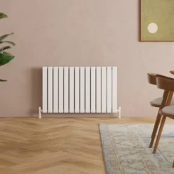 Toasty Radiance White Flat Panel Horizontal Radiator