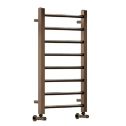 Toasty Rise Brushed Bronze Heated Towel Rail