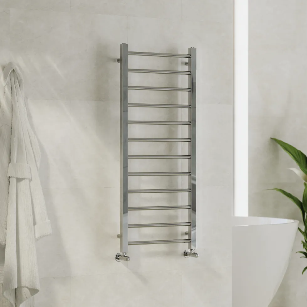 Toasty Rise Chrome Heated Towel Rail