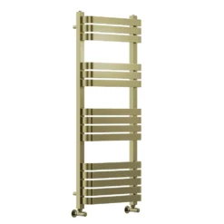 Toasty Studio Brushed Brass Heated Towel Rail - 1200 x 500mm