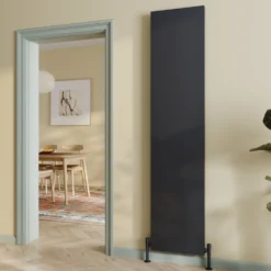 Toasty Surface Anthracite Grey Flat Single Panel Vertical Radiator - 1800 x 400mm
