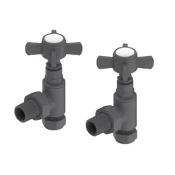 Toasty Traditional Crosshead Manual Angled Valves - Anthracite