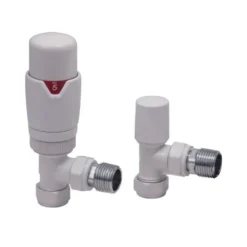 Toasty White Modern Thermostatic Radiator Valves