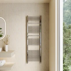 Toasty Wisp Chrome Heated Towel Rail - 1600 x 500mm
