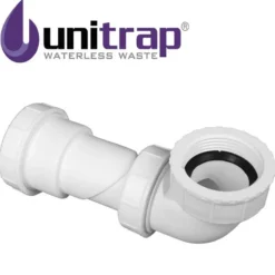 Uniwasteâ„¢ Waterless Waste Space-Saving Trap for Basins, Baths & Bidets
