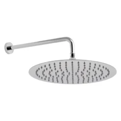 Vado Aquablade Slim Line Easy Clean Round Shower Head with Shower Arm (12")