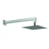 Vado Aquablade Slim Line Easy Clean Square Shower Head with Shower Arm 300mm (12")