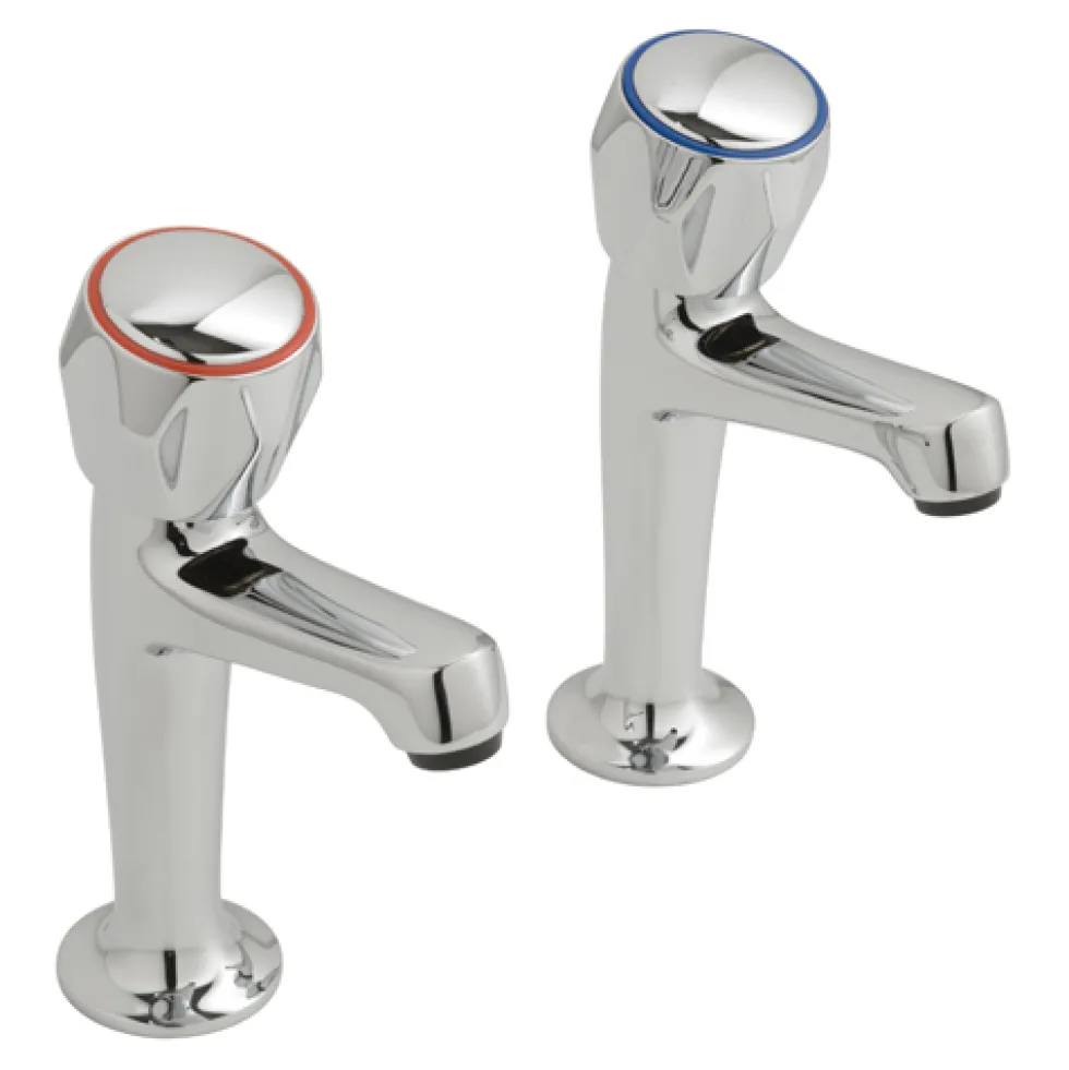 Vado Astra Contract High Neck Sink Pillar Taps