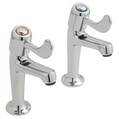 Vado Astra Lever High Neck Sink Pillar Taps