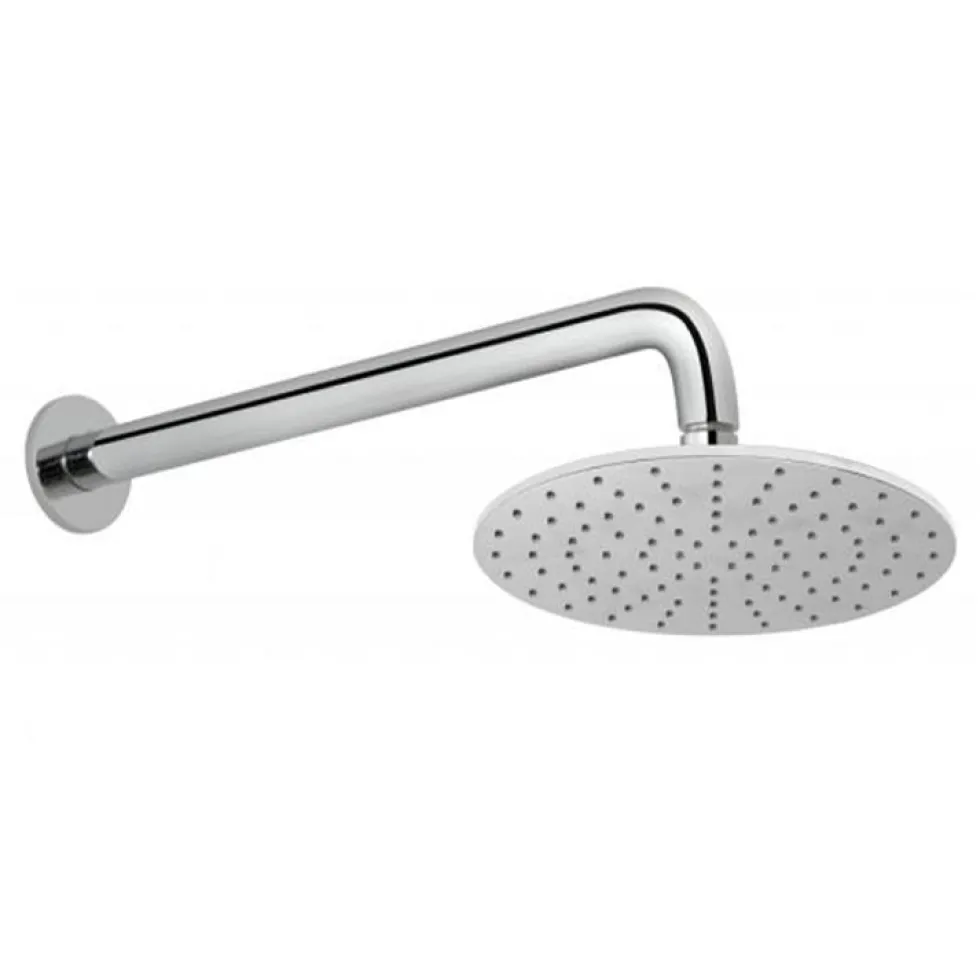 Vado Atmosphere Air Injection Round Aerated Shower Head 200mm with Arm
