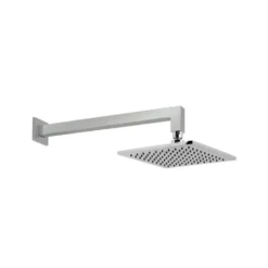 Vado Atmosphere Air Injection Square Aerated Shower Head 200 x 200mm with Arm