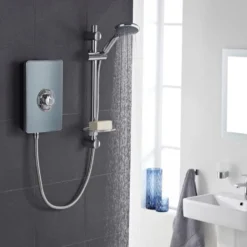 Vado Elegance Grey & Chrome Electric Shower - 9.5kW