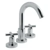Vado Elements Water 3 Hole Basin Mixer with Pop-Up Waste