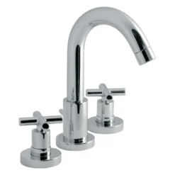 Vado Elements Water 3 Hole Basin Mixer with Pop-Up Waste