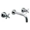 Vado Elements Water Wall Mounted 3 Hole Bath Filler with 200mm Spout