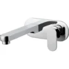 Vado Life Basin Mixer Single Lever With 200mm Spout With Oval Back Plate