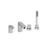 Vado Life Deck Mounted 4 Hole Bath Shower Mixer