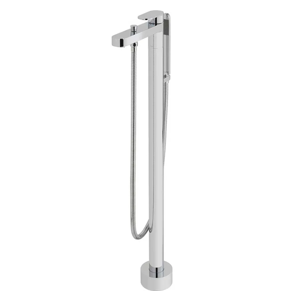 Vado Life Floor Mounted Bath Shower Mixer with Shower Kit
