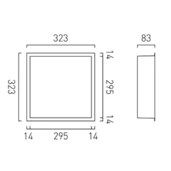Vado Muse Shower Niche 323 x 323mm