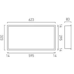 Vado Muse Shower Niche 623 x 323mm
