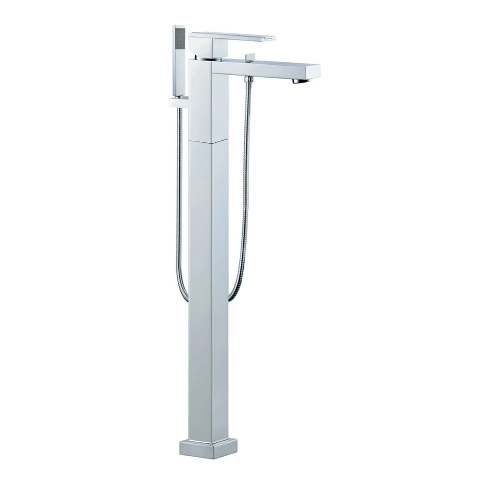 Vado Notion Floor Mounted Bath Shower Mixer with Shower Kit