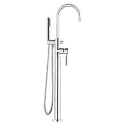 Vado Origins Bath Shower Mixer with Shower Kit Single Lever With Swivel Spout