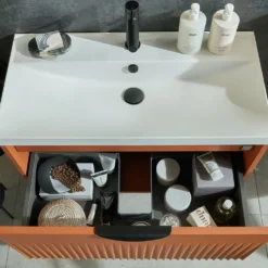 Vado Safari 800mm Fluted Floorstanding Vanity Unit & Basin