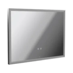 Vado Safari Rectangular Illuminated Mirror with Demister Pad & Colour Change LEDs - 800 x 600mm