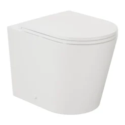 Vado Safari Round Back to Wall Toilet & Soft Close Slimline Seat - Matt Finish